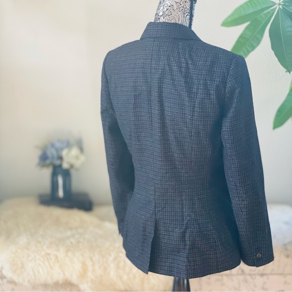 Jason Wu Wool Gingham Plaid Check Blazer, Size 6 - Picture 7 of 12